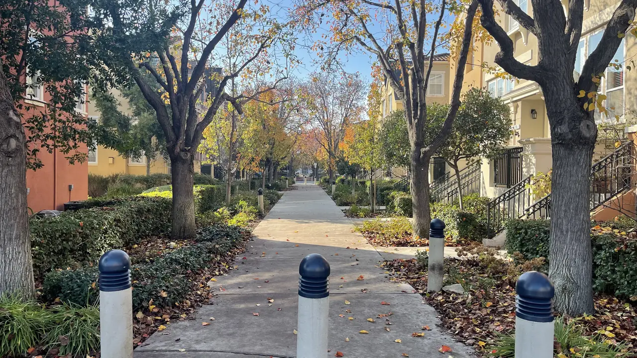 Row of townhomes